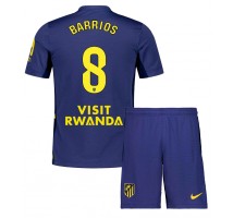 Atletico Madrid Pablo Barrios #8 Koszulka Wyjazdowa dzieci 2025-26 Krótki Rękaw (+ krótkie spodenki)